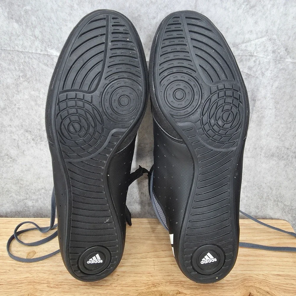 Adidas Mat Hog 2.0 Wrestling Shoes Mens 12 Black White Boxing Combat Sport MMA